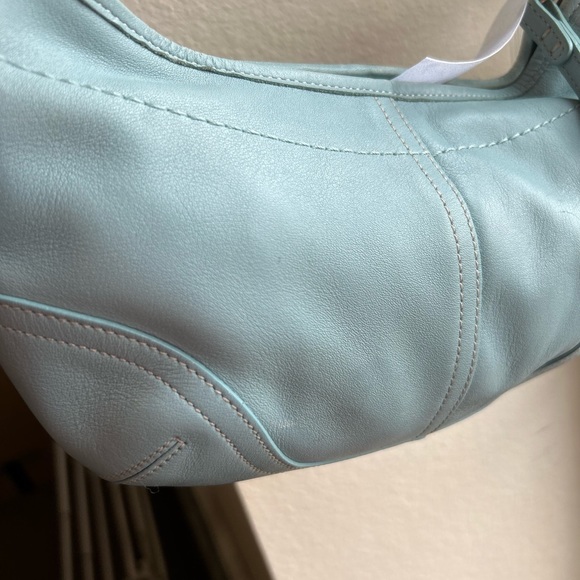 Vintage Y2K Blue Coach Mini Soho Hobo Shoulder Bag - Picture 9 of 9